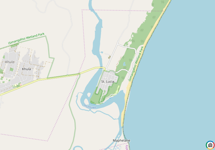 Map location of St Lucia